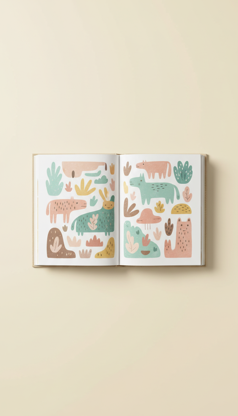Trilingual Storybook with Hand Illustrations